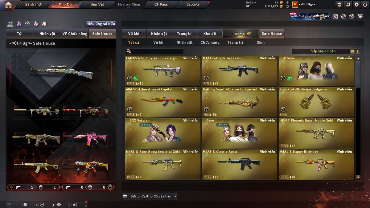 shop acc cf uy tin gia re